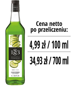 Syrop 1883 Routin Ogórek, szklana butelka 1L