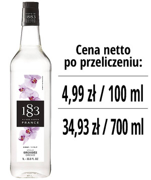 Syrop 1883 Routin Orchidea, szklana butelka 1L