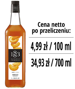 Syrop 1883 Routin Morela, szklana butelka 1L