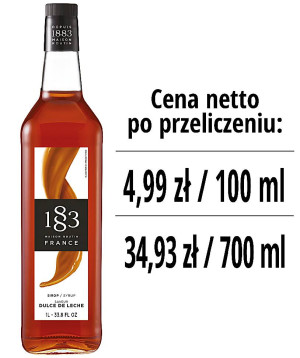 Syrop 1883 Routin Kajmak, szklana butelka 1L