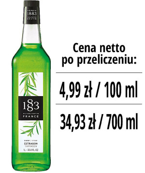 Syrop 1883 Routin Estragon, szklana butelka 1L