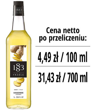 Syrop 1883 Routin Imbir, szklana butelka 1L