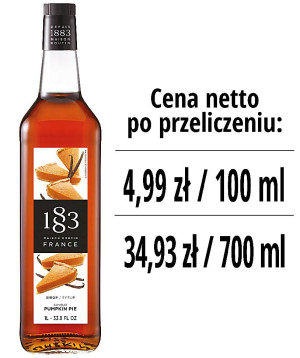 Syrop 1883 Routin Ciasto Dyniowe, szklana butelka 1L