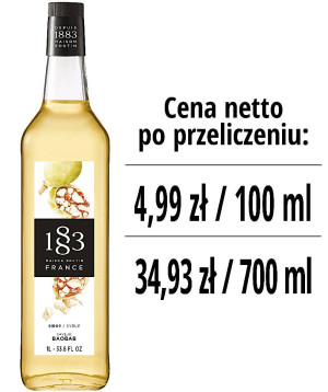 Syrop 1883 Routin Baobab, szklana butelka 1L