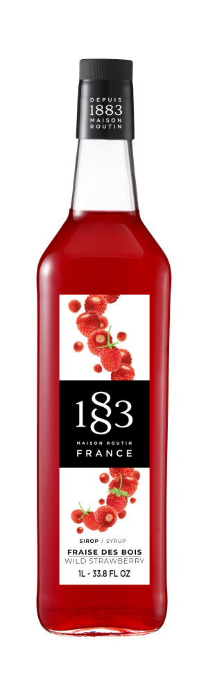 Syrop 1883 Routin Poziomka, szklana butelka 1L
