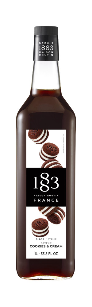 Syrop 1883 Routin Ciasteczko Cookie & Cream, szklana butelka 1L