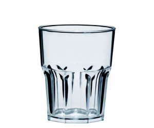 Szklanka plastikowa niska z poliwęglanu Semi Glass 296ml