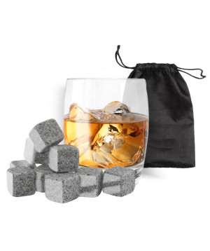 Zestaw kamieni granitowych do schładzania whiskey w woreczku (8szt.)