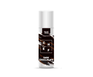 Barwnik zamszowy w sprayu Chef Ingredients (Velvet Spray) - gorzka czekolada 250ml