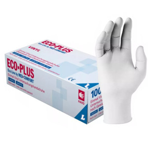 Inne | Bezpudrowe rękawice ochronne w rozmiarze L 100szt.