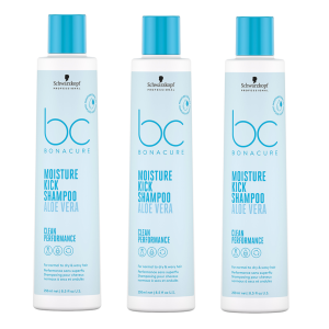 Schwarzkopf BC Hyaluronic Moisture Kick | Zestaw: nawilżający szampon micelarny 3x250ml