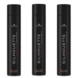 Schwarzkopf Silhouette Super Hold | Bardzo mocny lakier do włosów 750ml x3