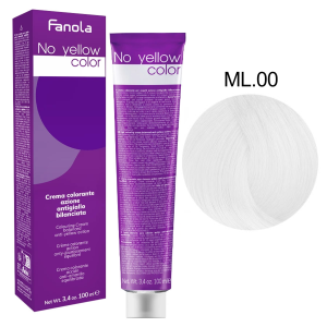 Fanola No Yellow Color | Farba do włosów ML.00 – super rozjaśniający neutralny blond 100ml