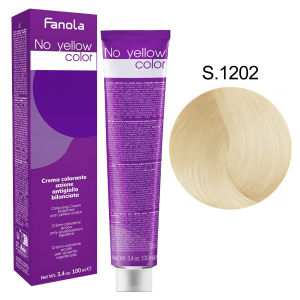 Fanola No Yellow Color | Farba do włosów S.1202 – bardzo jasny perłowo-popielaty blond 100ml