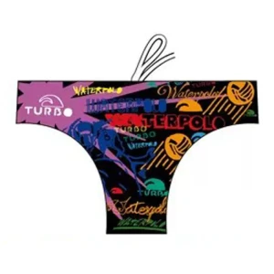 Turbo Bañador Slip Writting Multicoloured M