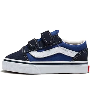 Vans Baskets Pour Tout-petits Old Skool V Navy EU 17 Garçon,Fille