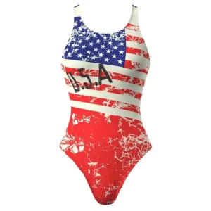 Turbo Traje De Baño Usa Vintage 2013 Red / Navy 2XL