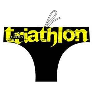 Turbo Bañador Slip Triathlon Basic black / yellow 12-24 Meses