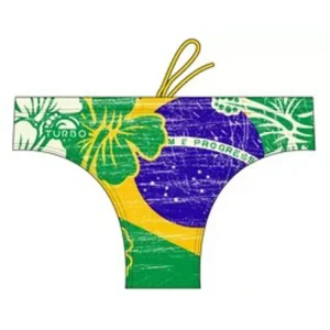 Turbo Bañador Slip Brasil Vintage 2013 Waterpolo yellow / green S