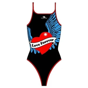 Turbo Traje De Baño De Tiras Finas Love Forever Black 3-4 Años