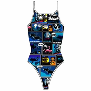 Turbo Maillot De Bain à Fines Bretelles New Comic