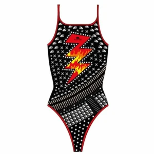 Turbo Traje De Baño De Tiras Finas Heavy Rock Black 5-6 Años