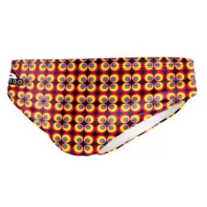 Turbo Bañador Slip Flower 70 Yellow / Red / Black XL