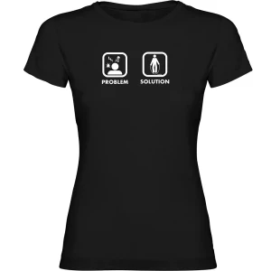 Kruskis T-shirt à Manches Courtes Problem Solution Train Black L