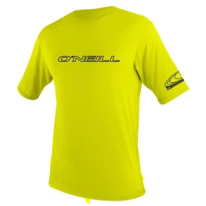 O´neill Wetsuits Rash Guard Manches Courtes Basic Skins Rash Tee Lime S Homme,Femme