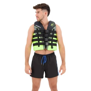 O´neill Wetsuits Gilet De Sauvetage Superlite 50n Ce Black / Lime / Smoke / Lime M unisex