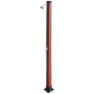 Gre Accessories Ducha Solar De Pvc Tipo Madera 20l Brown 20 litros