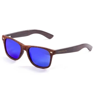 Paloalto Lunettes De Soleil Polarisées Nob Hill Bamboo Brown Arms Blue/CAT3 unisex