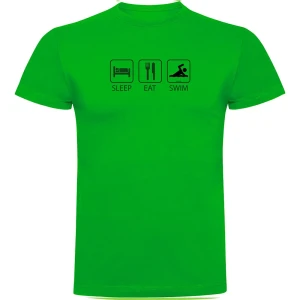 Kruskis T-shirt à Manches Courtes Sleep Eat And Swim
