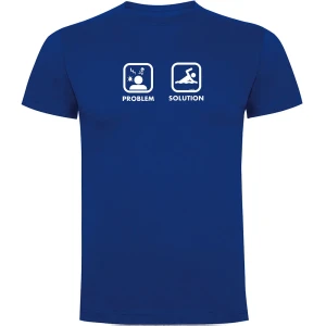 Kruskis Camiseta De Manga Corta Problem Solution Swim Royal Blue XL