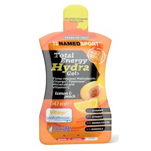 Named Sport Boîte De Gels énergétiques Total Hydra Citron Et Pêche 40ml 32 Unités