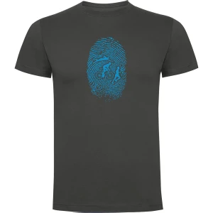 Kruskis Camiseta De Manga Corta Triathlon Fingerprint Dark Grey XL
