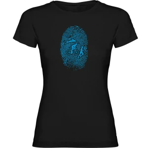 Kruskis Camiseta De Manga Corta Triathlon Fingerprint Black S
