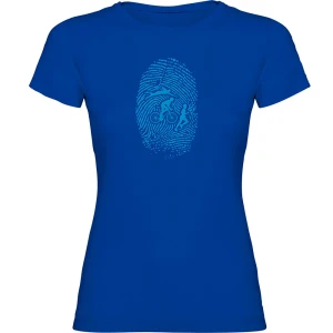 Kruskis Camiseta De Manga Corta Triathlon Fingerprint Royal Blue XL