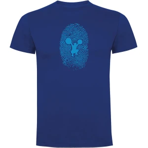 Kruskis T-shirt à Manches Courtes Fitness Fingerprint Royal Blue XL