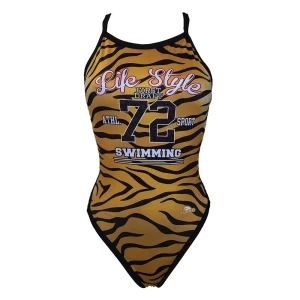 Turbo Traje De Baño Tiger College Brown S