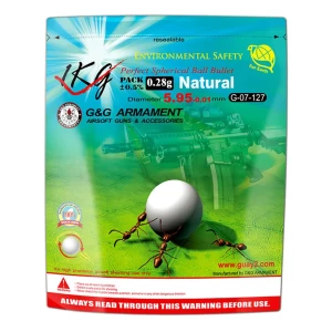 G&g Billes D´airsoft Bio Bb 0.28g 1kg White One Size unisex
