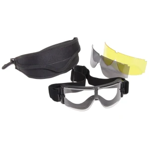 Airsoft Gafas De Pantalla Negra 3 Lentes 800 One Size