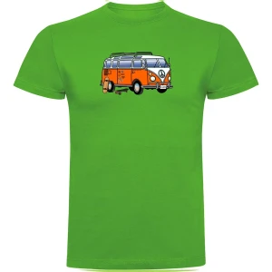 Kruskis T-shirt à Manches Courtes Hippie Van Skate Green 2XL Homme