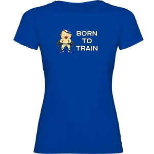 Kruskis T-shirt à Manches Courtes Born To Train Royal Blue M