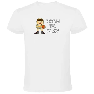 Kruskis T-shirt à Manches Courtes Born To Play Basketball White 2XL Homme