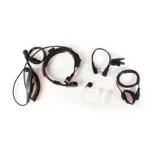 Airsoft Micro-larynx Tactique Motorola Talkabout Avec Câble Ptt Black One Size unisex