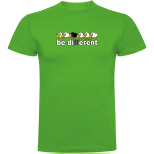 Kruskis T-shirt à Manches Courtes Be Different Football Green M Homme