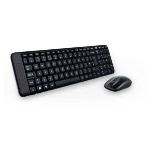 Logitech Clavier Et Souris Sans Fil Mk235 Portugais Black / Grey One Size unisex