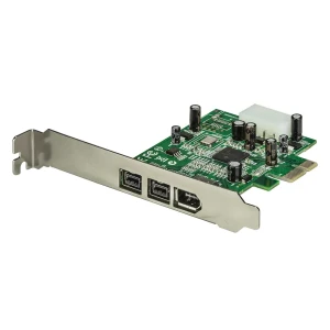 Startech Carte Firewire Pcie 3 Ports 2b 1a Black One Size unisex