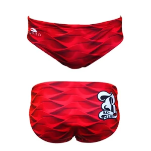 Turbo Bañador Slip Red Waves Red S
